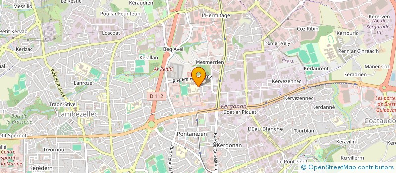 localisation de l'entreprise ETUD TECHNI ARMEM PROJETS ENTREPRISES à BREST
