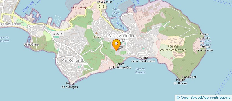 localisation de l'entreprise ETUD THERM ET CLIMAT CLERIAN à SAINT-MANDRIER-SUR-MER