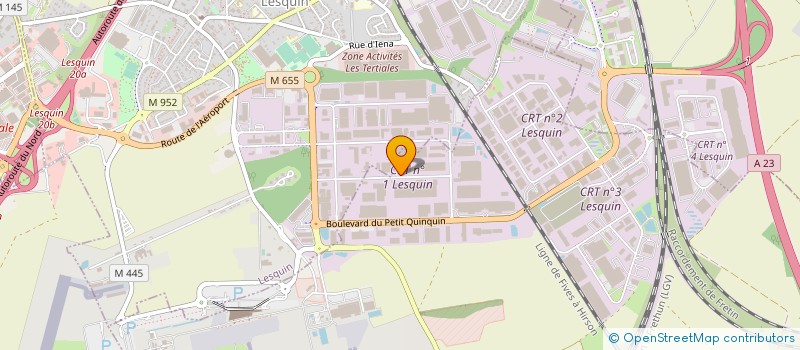 localisation de l'entreprise ETUD UNIVERS REALIS ORIENT DIMINUT BRUIT à FRETIN