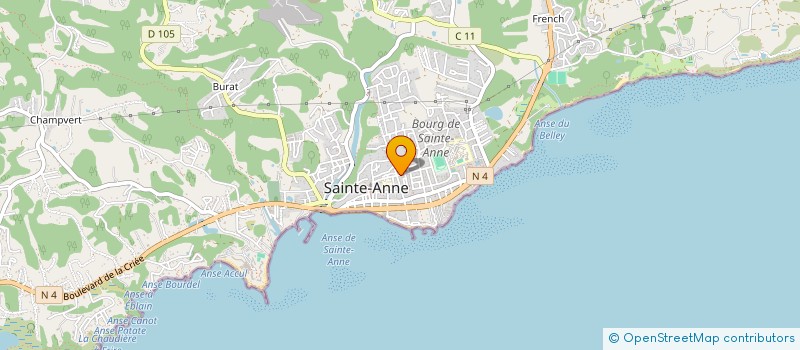localisation de l'entreprise ETUDE APPLICATION DES SYSTEMES à SAINTE-ANNE