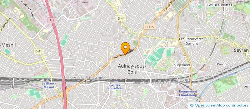 localisation de l'entreprise ETUDE APPLICATION MECANIQUE à AULNAY-SOUS-BOIS