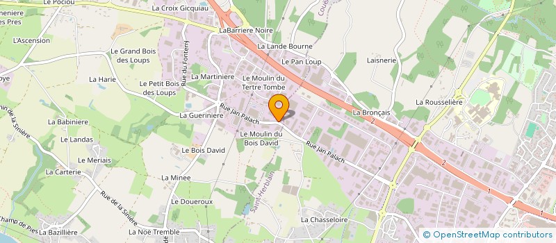 localisation de l'entreprise ETUDE BETON ARME CONCEPT à COUERON