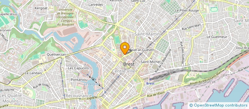 localisation de l'entreprise ETUDE BIOPSIE NEURO MUSCUL RECHER PATHO à BREST