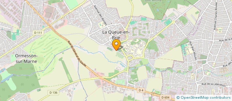 localisation de l'entreprise ETUDE CAUDACIENNE DU HAUT VAL DE MARNE ET PAR ABREVIATION ETUDE CHVM  LA QUEUE-EN-BRIE