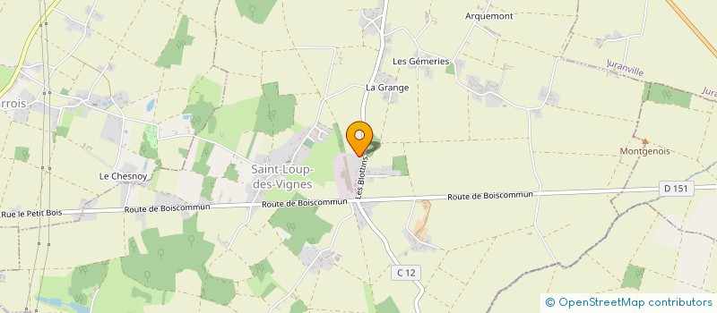 localisation de l'entreprise ETUDE CHAUF DU LOGT INDIV PLOMBERIE SANI à SAINT-LOUP-DES-VIGNES