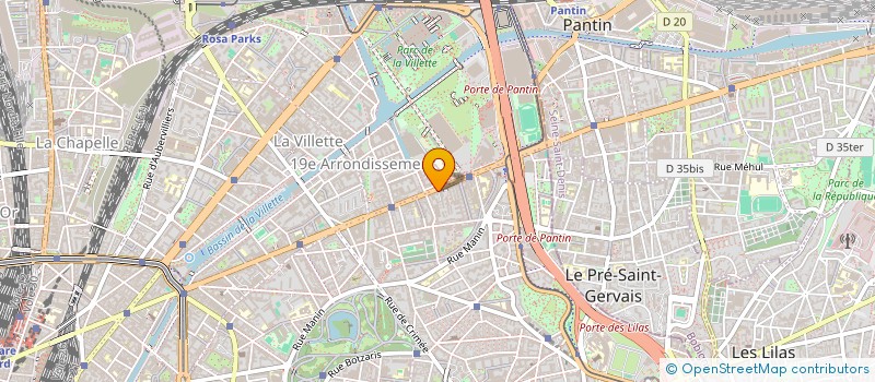 localisation de l'entreprise ETUDE COMMU ET REALISA AUDIO VISUEL  PARIS