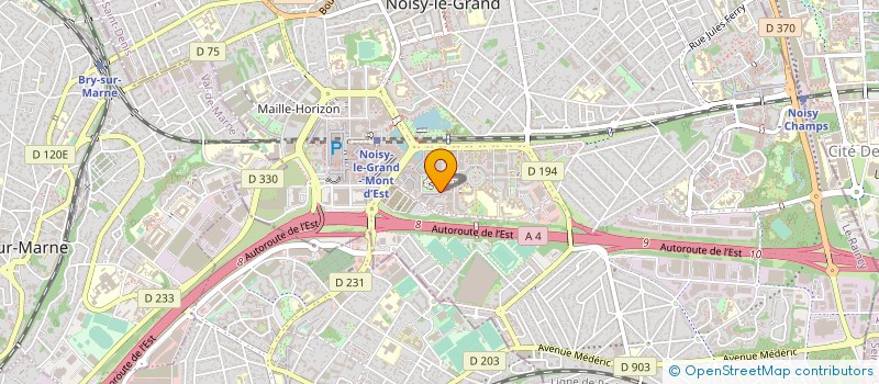 localisation de l'entreprise ETUDE COMPTABLE ET FISCALE à NOISY-LE-GRAND