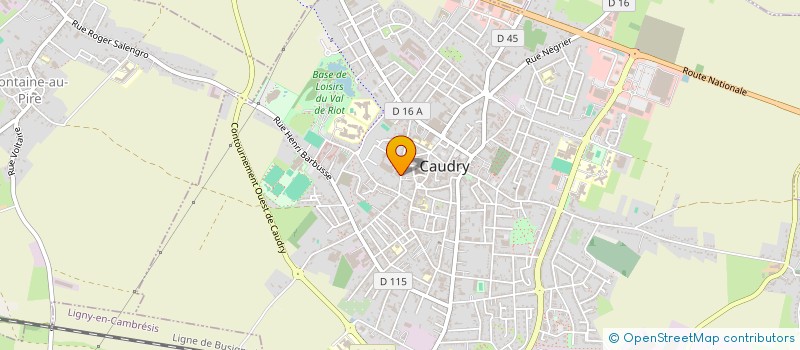 localisation de l'entreprise ETUDE CONCEPTION EN TRAVAUX ELECTRIQUES à CAUDRY