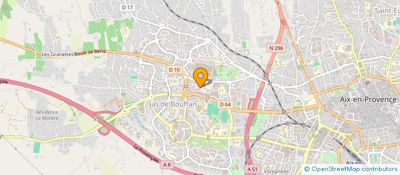 localisation de l'entreprise ETUDE CONCEPTION ET MARKETING à AIX-EN-PROVENCE