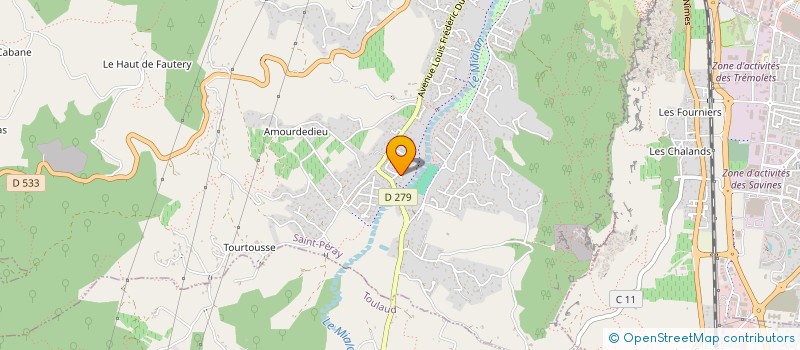 localisation de l'entreprise ETUDE CONCEPTION ET PRESTATION INDUSTRIELLE à SAINT-PERAY