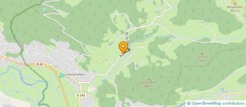 localisation de l'entreprise ETUDE CONCEPTION & FABRICATION  VAGNEY