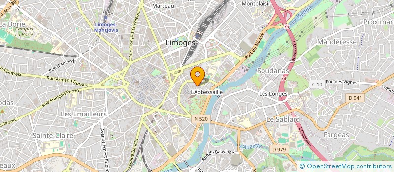 localisation de l'entreprise ETUDE CONCEPTION REALISATION à LIMOGES