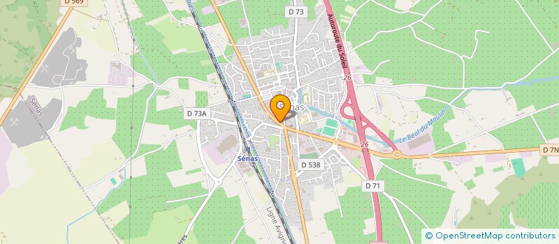 localisation de l'entreprise ETUDE CONCEPTION REALISATION BATIMENT  SENAS