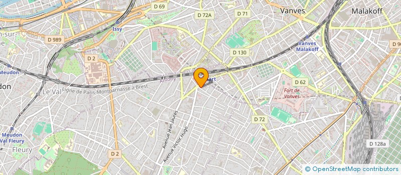 localisation de l'entreprise ETUDE & CONSEIL à CLAMART