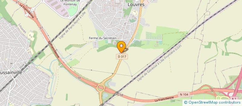 localisation de l'entreprise ETUDE CONSEIL DEMOLITION à LOUVRES