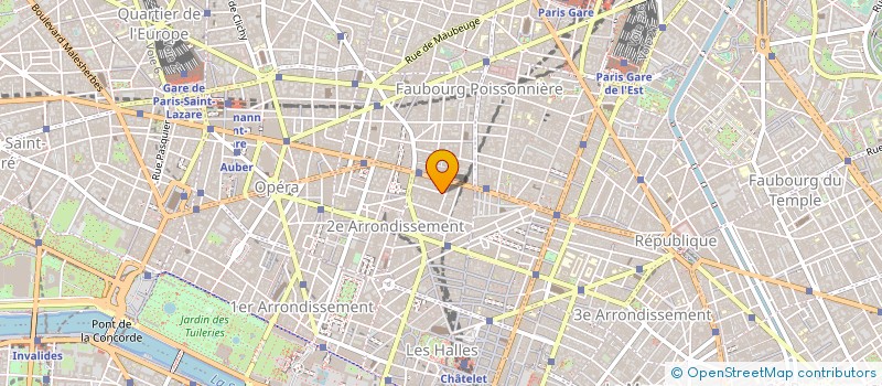 localisation de l'entreprise ETUDE CONSEIL FORMATION ASSISTANCE SCES  PARIS