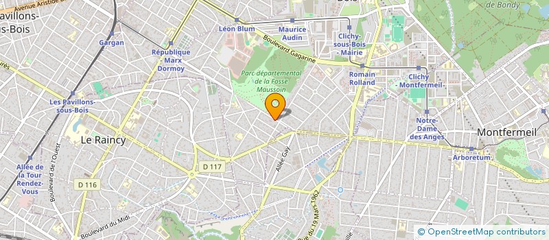 localisation de l'entreprise ETUDE CONSEIL REUSSIR à CLICHY-SOUS-BOIS