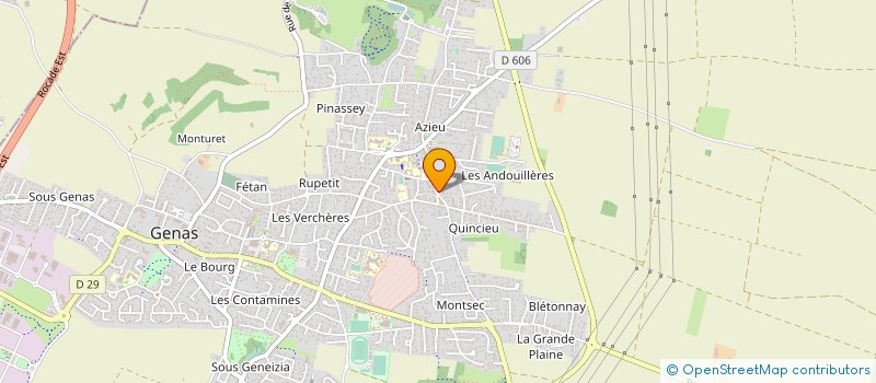 localisation de l'entreprise ETUDE CONSTRUCT ENGINS MATER MANUTENTION  GENAS