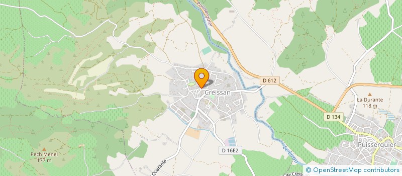 localisation de l'entreprise ETUDE CONSTRUCTION à CREISSAN