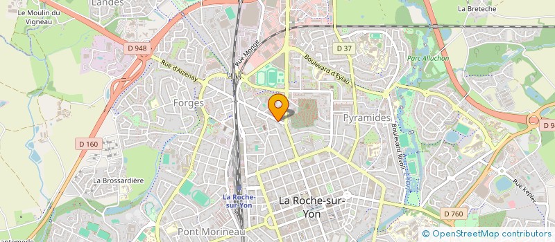 localisation de l'entreprise ETUDE CONSTRUCTION BAT TRAVAUX à LA ROCHE-SUR-YON
