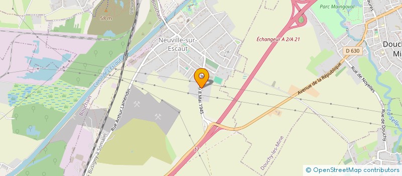 localisation de l'entreprise ETUDE-CONSTRUCTION-RENOVATION  NEUVILLE-SUR-ESCAUT