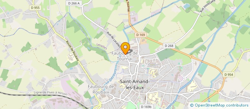 localisation de l'entreprise ETUDE CONSTRUCTION RENOVATION HABITAT à SAINT-AMAND-LES-EAUX