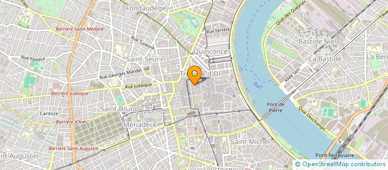 localisation de l'entreprise ETUDE COORDINAT TRAVAUX ORGANISAT REALIS à BORDEAUX