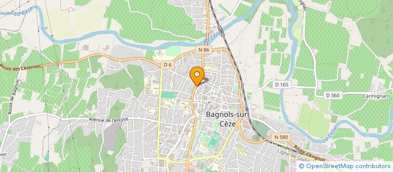 localisation de l'entreprise ETUDE COORDINATION DU BATIMENT à BAGNOLS-SUR-CEZE