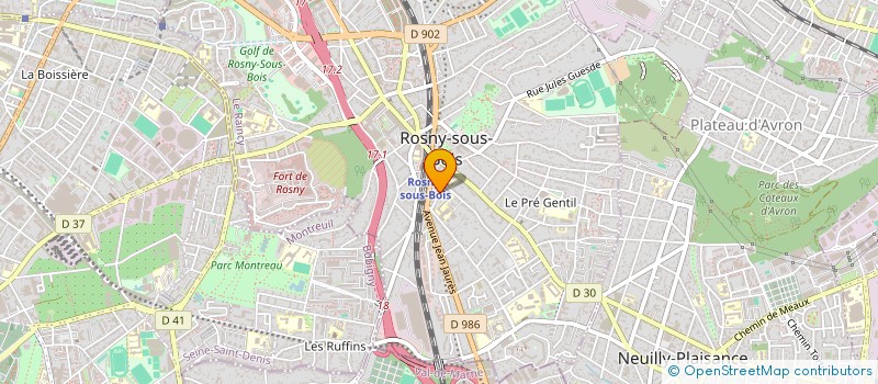 localisation de l'entreprise ETUDE COORDINATION REALISATION à ROSNY SOUS BOIS