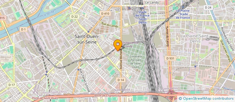 localisation de l'entreprise ETUDE DE BIEVILLE à SAINT-OUEN-SUR-SEINE