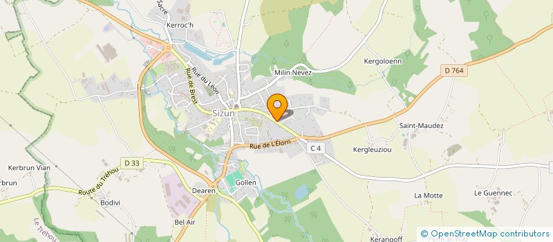 localisation de l'entreprise ETUDE DE FEU MAITRE GUENNEGAN à SIZUN