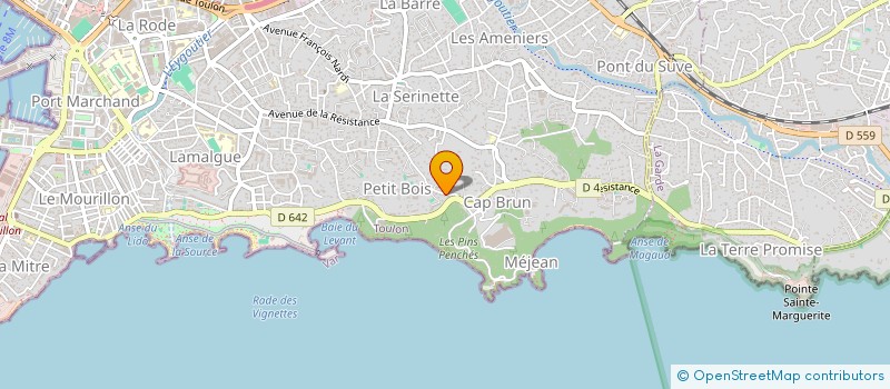 localisation de l'entreprise ETUDE DE GESTION DES ENTREPRISES à TOULON