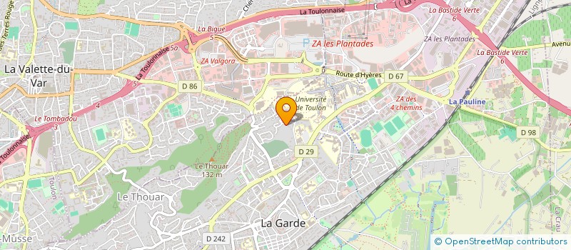 localisation de l'entreprise ETUDE DE SOLS VAROISE à LA GARDE