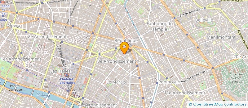 localisation de l'entreprise ETUDE DECORATION AGENCEMENT à PARIS