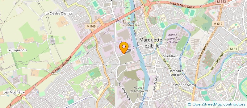localisation de l'entreprise ETUDE DES MUSIQUES MODERNES à MARQUETTE-LEZ-LILLE