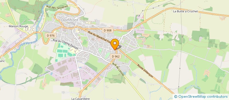localisation de l'entreprise ETUDE DU BOCAGE à DOMFRONT-EN-POIRAIE