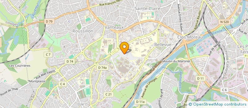 localisation de l'entreprise ETUDE DU DEVELOPPEMENT DE L'ENFANT à LIMOGES