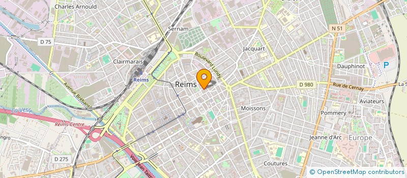 localisation de l'entreprise ETUDE DU FORUM  REIMS