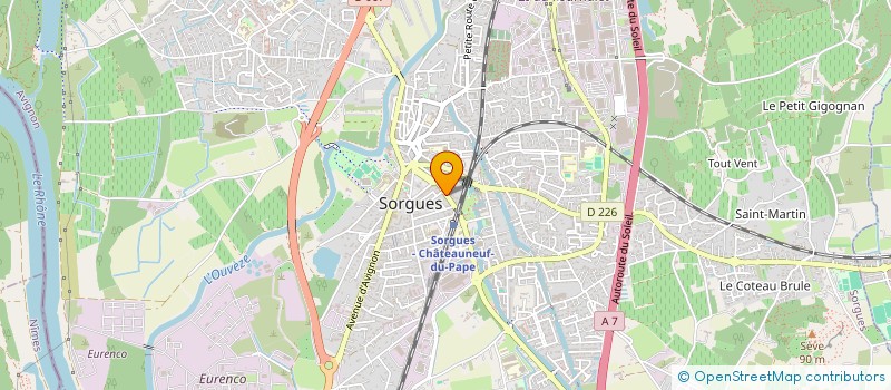 localisation de l'entreprise ETUDE DU RONQUET  SORGUES