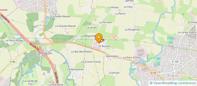 localisation de l'entreprise ETUDE ELECTRONIQUE REALISATION LANCEMENT à ACIGNE