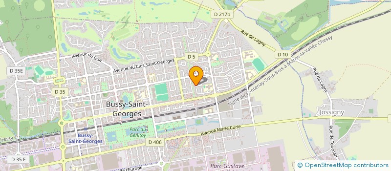 localisation de l'entreprise ETUDE ET COMMERCIALISATION DE PRODUITS IMMOBILIERS  BUSSY-SAINT-GEORGES