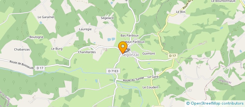 localisation de l'entreprise ETUDE ET CONCEPTION BATIMENT à PERPEZAC-LE-BLANC