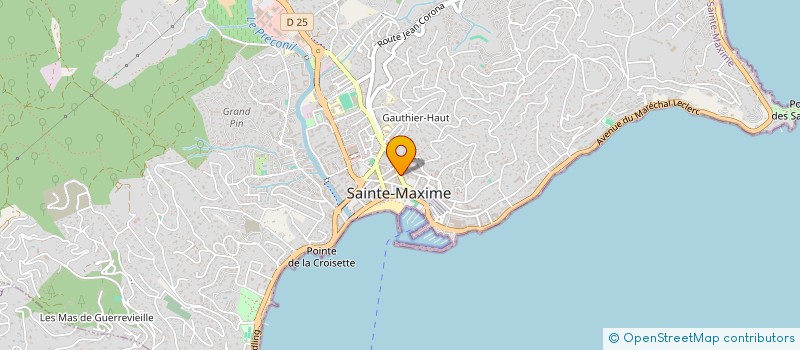 localisation de l'entreprise ETUDE ET CONSEIL EN IMMOBILIER VIRGINIE GATTO à SAINTE-MAXIME