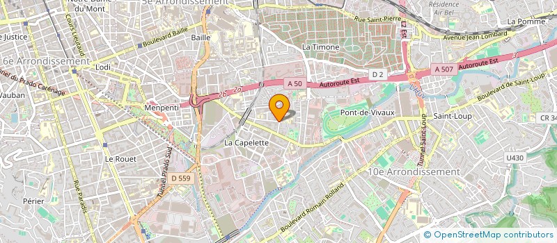 localisation de l'entreprise ETUDE ET CONSTRUCTION TECHNIQUE à MARSEILLE