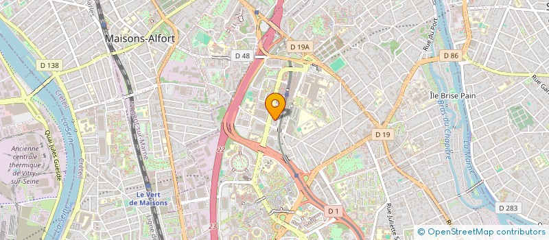 localisation de l'entreprise ETUDE ET CONTROLE DE L'HABITAT FRANCAIS à CRETEIL