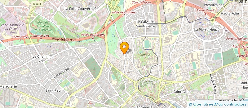 localisation de l'entreprise ETUDE ET COORDINATION à CAEN