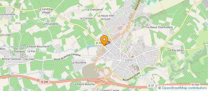 localisation de l'entreprise ETUDE ET ECONOMIE DU BATIMENT  VALLET