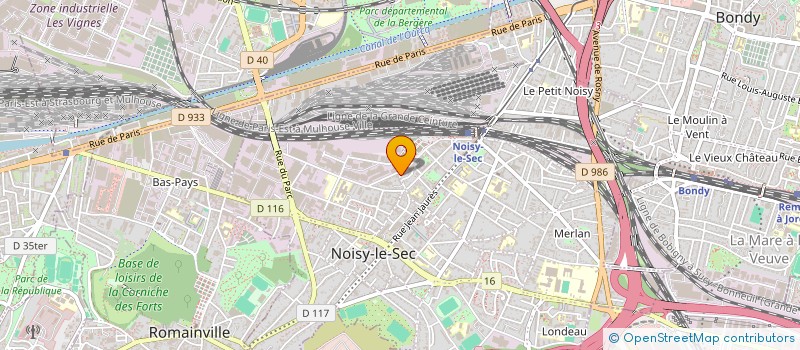 localisation de l'entreprise ETUDE ET ECONOMIES DU PATRIMOINE OUEST à NOISY-LE-SEC