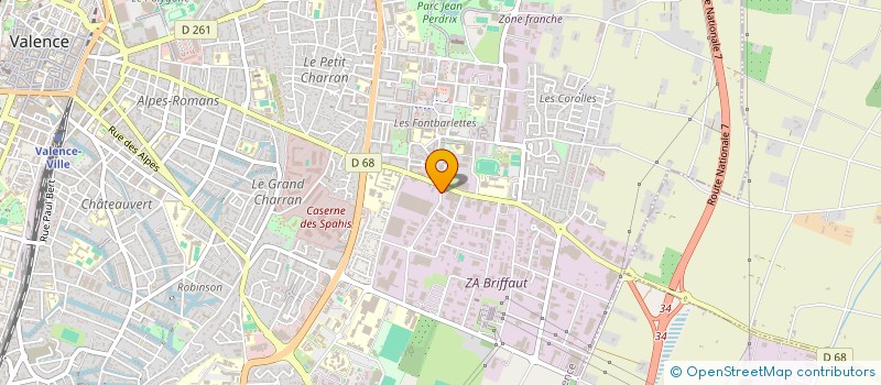 localisation de l'entreprise ETUDE ET ENTRETIEN DE PROTECTION INCENDIE  VALENCE