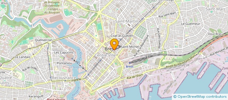 localisation de l'entreprise ETUDE ET MISE EN VALEUR PATRIMOINE REGIO à BREST